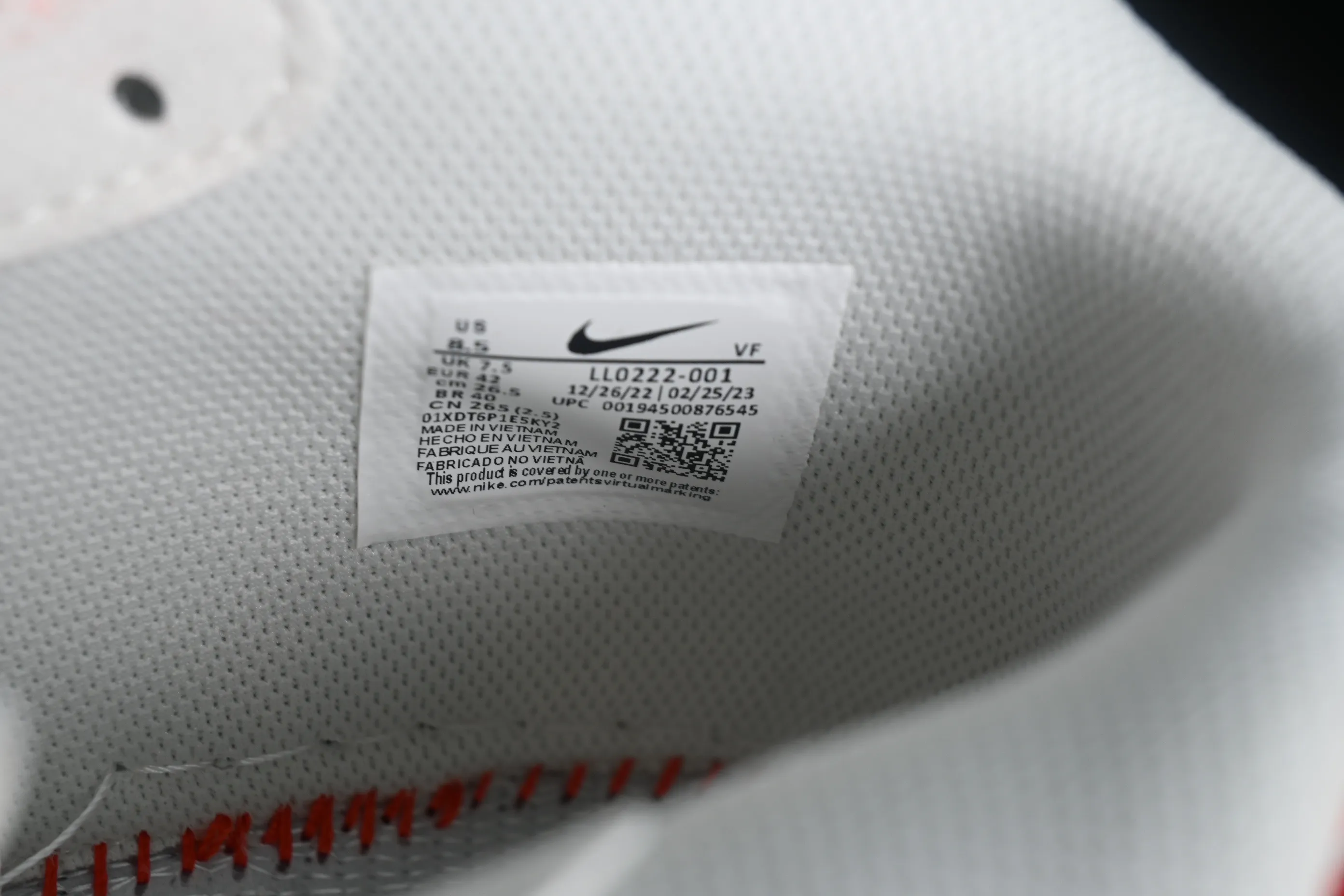 All categories Nk Air Force 1 Air Force series Nk Air Force 1 Mid Air Force mid-top Louis Vuitton x Nk Air Force 1'07 Mid jointly customized off-white red flower Air Force mid-top casual sneakers LL0222-001